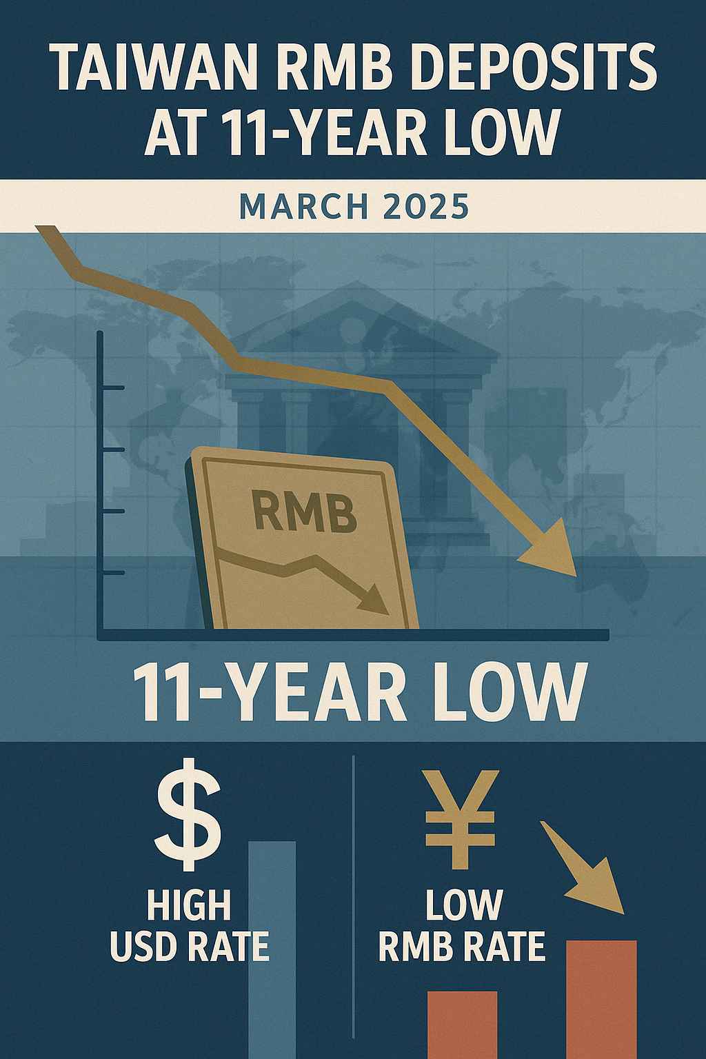 人民幣存款連四降創近12年新低，單月減幅2.13%︱理財鴿